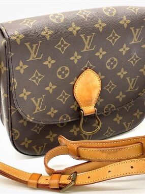 Louis Vuitton Monogram Crossbody in Brown with Tan Vachetta St. Cloud GM